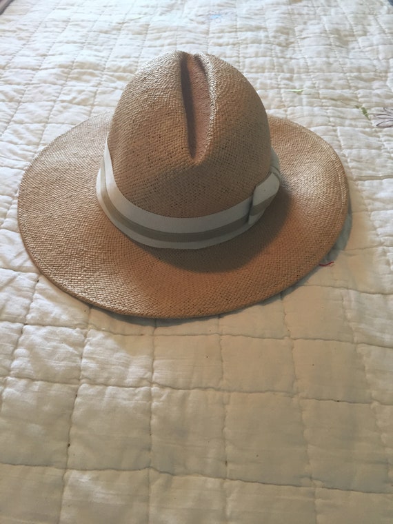 Vintage Summer Italian Straw Men's Hat Gem