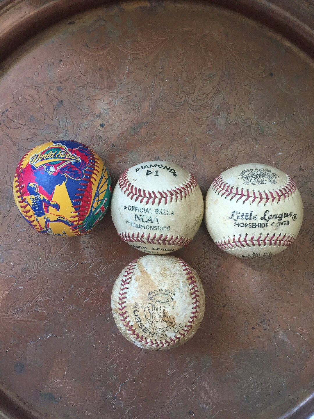 Collection of Four Vintage Baseballs Etsy