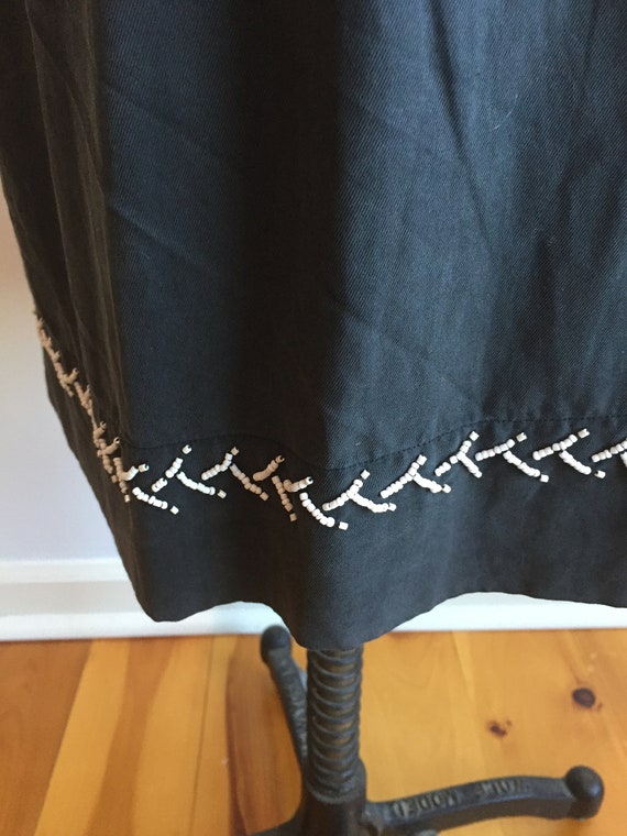 Silk Cotton Boho Dress with Beaded Decoration - image 6