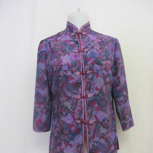 Silk Asian Jacket Chinese Silk Jacket Small image 2