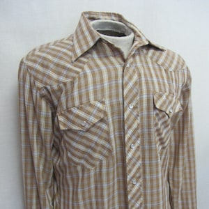 Cowboy Hemd kariert Ranch Shirt Rockabilly 1960&#39;s JC Penney
