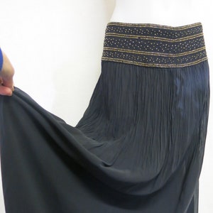 Silk Skirt Full Skirt Hip Hugger Ann Taylor NWOT Dress Up Boho Beaded Skirt