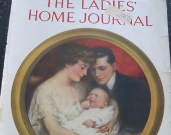 Couverture du Ladies Home Journal 1915 : « The Home Circle » par Lester Ralph