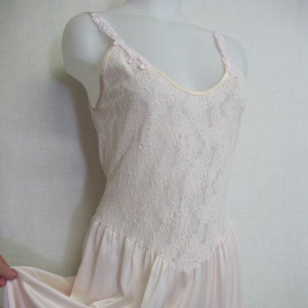 Stretch Lace Nightgown Cotton Candy Pink Nightgown