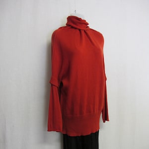 Cashmere Tunic Sweater Italian Cashmere Sweater Orange Oversize Brunello Cucinelli