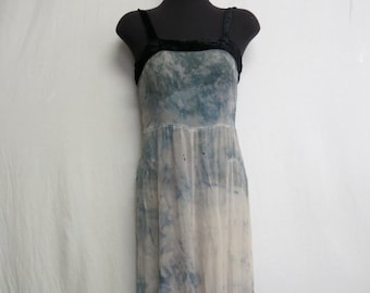 Antique Velvet and Silk Chiffon Dress 1920's Flapper Rare Special