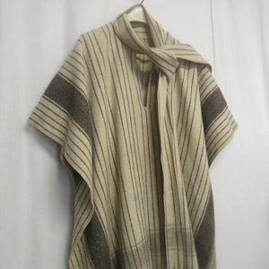 Wolle Poncho Wolle Cape Wolle Fransen Poncho Unisex