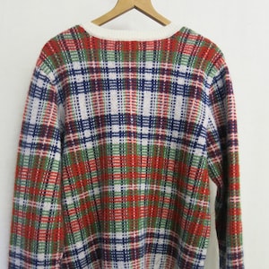 Oversize Bulky Plaid Plaid Sweater ORVIS Sweater