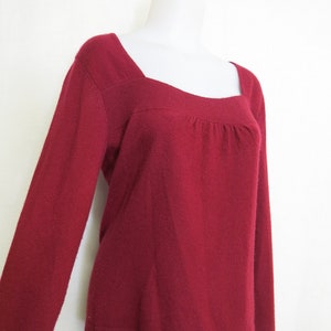 Kaschmir Pullover Swing Style Marsala Cranberry Rot