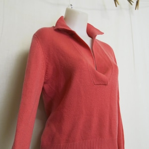 Cashmere Sweater V Neck Tunic Sweater Medium