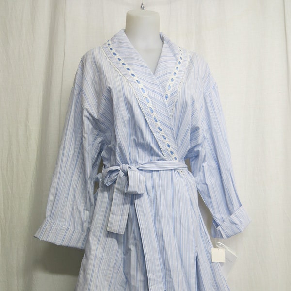 Eileen West Robe Cotton Robe Short Robe Lace Robe New with Tags