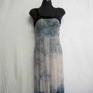 Antique Velvet and Silk Chiffon Dress 1920&#39;s Flapper Rare Special