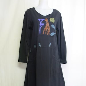 T Shirt Dress Cotton Jersey Knit Long Sleeve