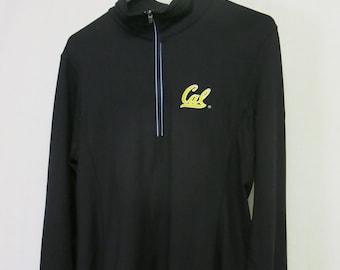 CAL Berkeley Golden Bears Maglietta con cerniera University of California Blu e Oro XL