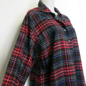 Old Fashioned Flannel Nightgown Macy&#39;s NEW with Tags Plaid Nightgown Cotton