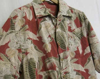 Camisa de seda Jamaca Jaxx Resort: estilo veraniego en tonos rojizos
