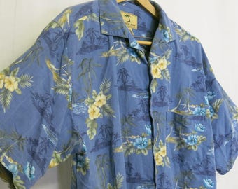 Camisa Jamaica Jaxx Silk Resort: Botones de coco, talla mediana