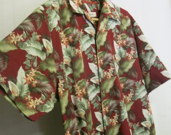 Tommy Bahama Silk Blend Resort Hemd - Größe XL