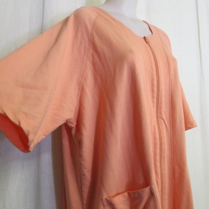 Cotton /Housedress/Housecoat Loungewear Peach 1x Plus Size Big Pockets