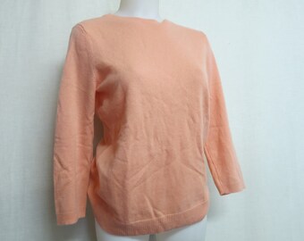 Cashmere Sweater Peach Cashmere Sweater Pin Up Sweater Talbot's