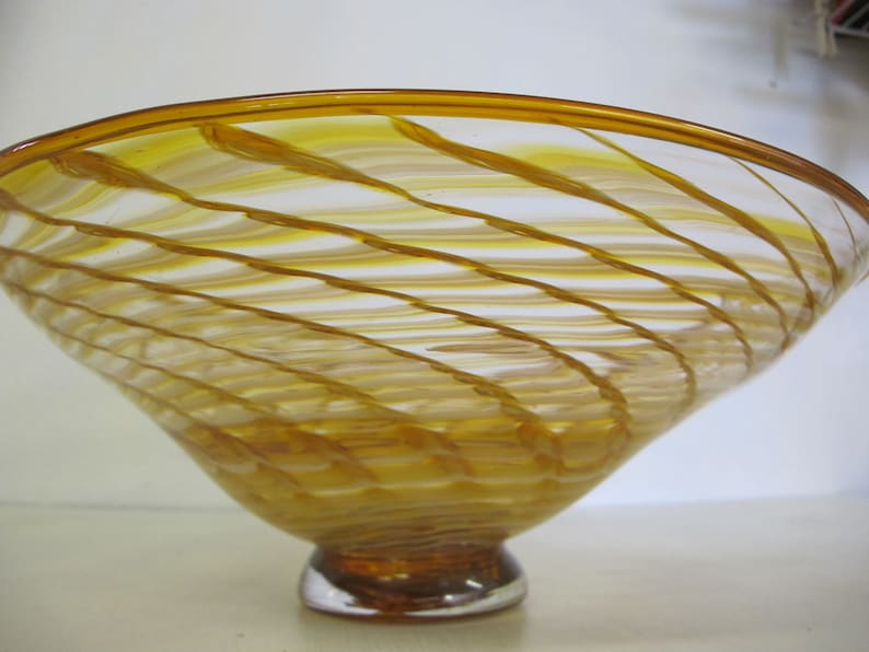Artisan Glass Bowl Art Glass Bowl West Virginia Steve Davis Etsy