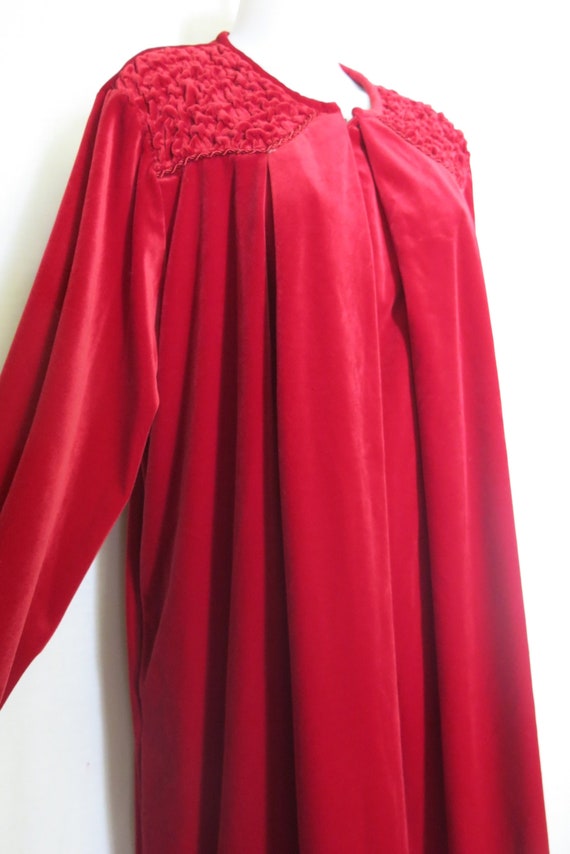 Velvet Velour Robe Kaftan Red Velvet House dress/H