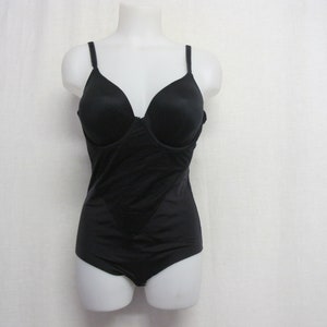 Large 1980's Vintage Body by Bali Black Shapewear Underwear 