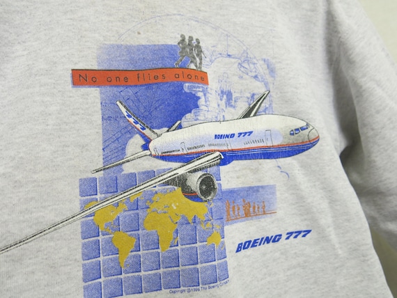 Boeing 777 Sweatshirt Airplane Sweatshirt Rare