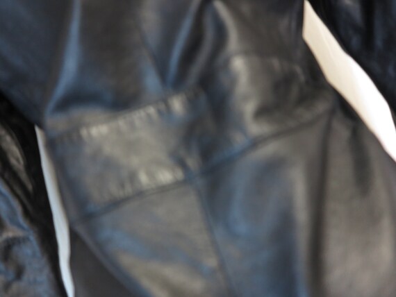 Black Leather Jacket  Black Leather Blazer Wilson… - image 8