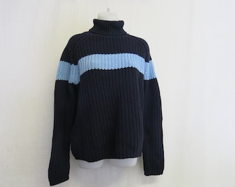 Slouchy Sweater Cotton Tommy Hilfiger Cropped Sweater Bulky Knit
