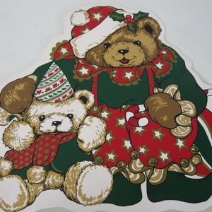 Christmas Teddy Bears  Placemats Vinyl Placemats set of 4