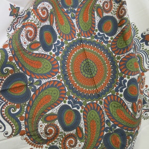 Paisley Cotton Tablecloth Boho Tribal Tablecloth Vintage Cost Plus