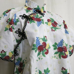 Peasant Blouse Cotton Chinese Peasant Blouse Cheongsam Style Cotton Farm Girl
