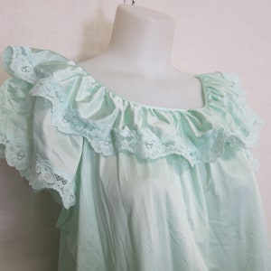 Nylon Nightgown Aqua Summer Nylon Nightgown Gilead