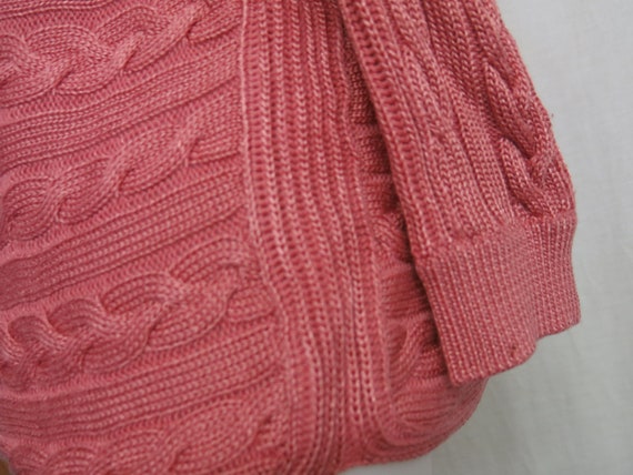 Ralph Lauren Sweater Slouchy Cable Knit Cotton Bo… - image 5