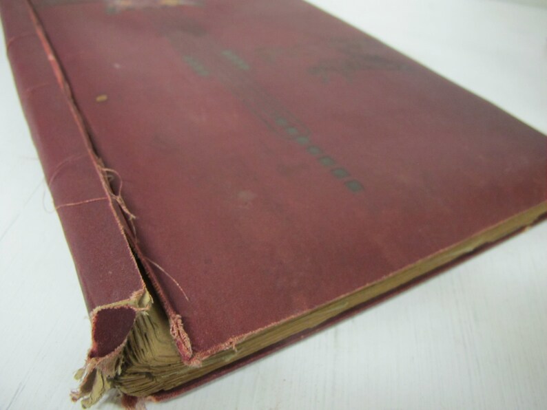 Art Deco Postcard Album Embossed Faux Leather Scrapbook Photo Album