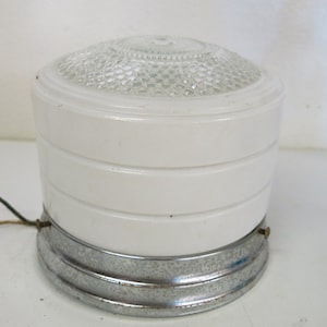 Vintage Art Deco Glass Ceiling Light Fixture