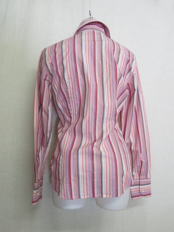 ETRO Cotton Blouse Shirt Striped Cotton Blouse Sm… - image 8