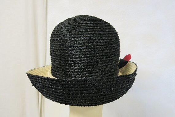 Summer Straw Derby Hat 1960's Mod Hat Don Anderso… - image 8