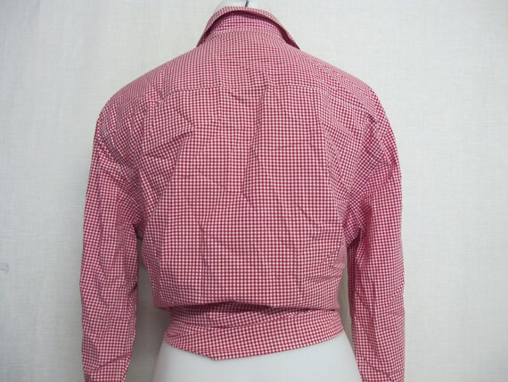 Ralph Lauren Blouse Cotton Gingham Blouse Medium … - image 8