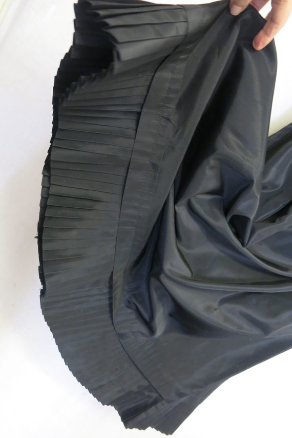 Lanz Dress Black Taffeta and Velvet Party Dress - image 5