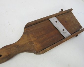 Antique Wooden Slicer Old Wooden Mandolin Farmhouse Kitchen Tool