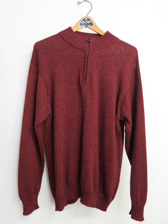 Alpaca Sweater Peruvian Sweater Brown Alpaca Pullo
