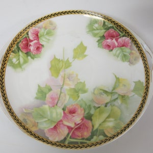Rosenthal Bavaria Porcelain Plate Donatello with Handles Antique 1920&#39;s/30&#39;s