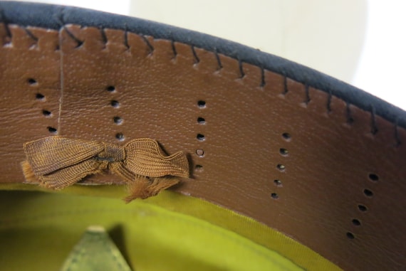 Vintage Fireman's Cap Vintage Black Military Policema… - Gem