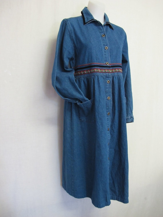 Prairie Dress Denim Cotton Dress Jean Dress Farm G
