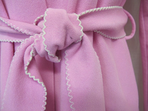 Mid Century Robe Fleece Vassarette Robe 1960's Ho… - image 6