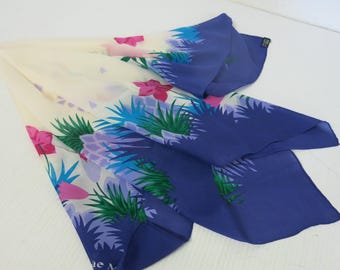 Hanae Mori Silk Scarf Japan