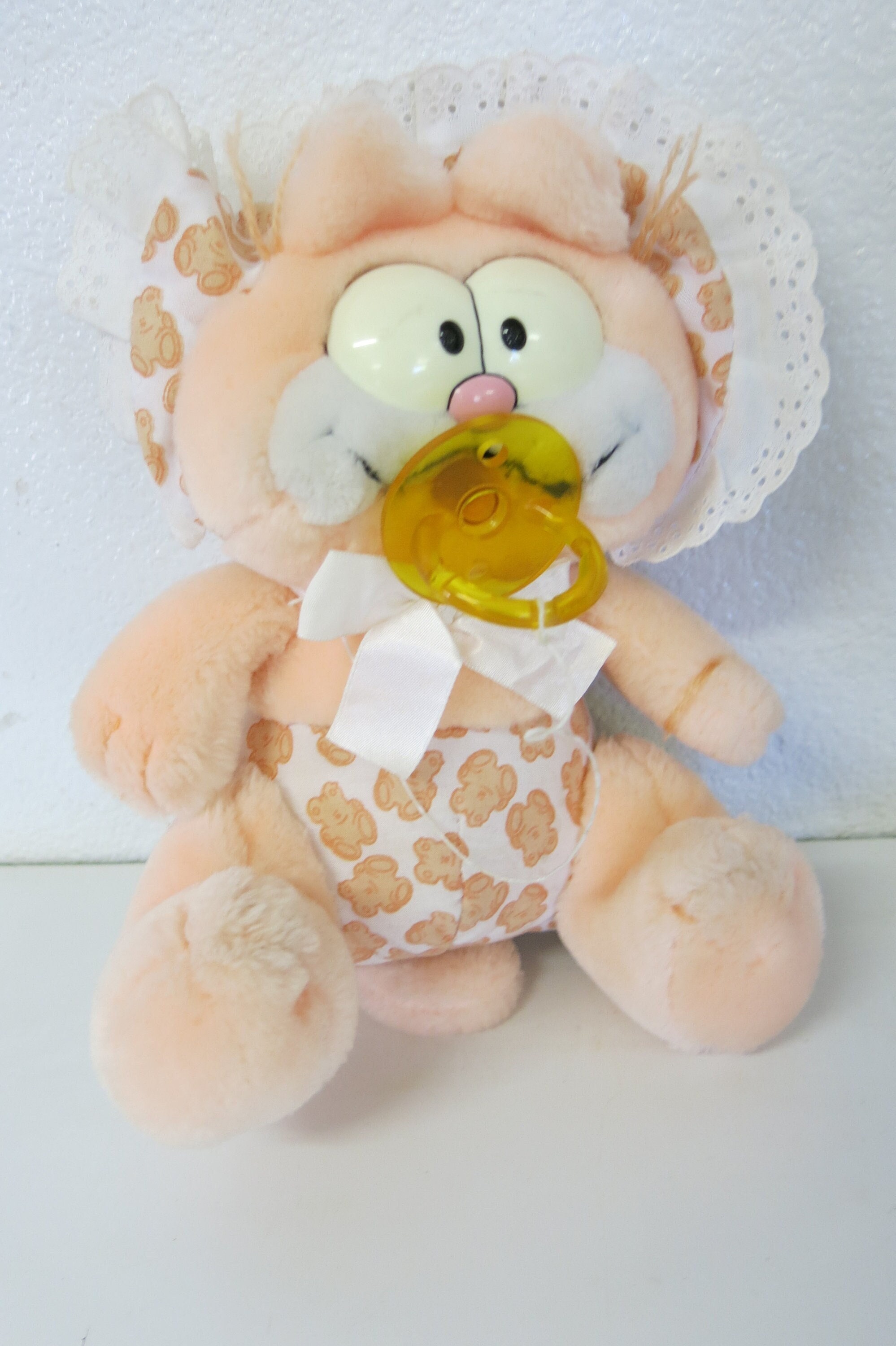 Vintage Dakin Baby Babykins Garfield Plush Blue Stuffed Toy 1981
