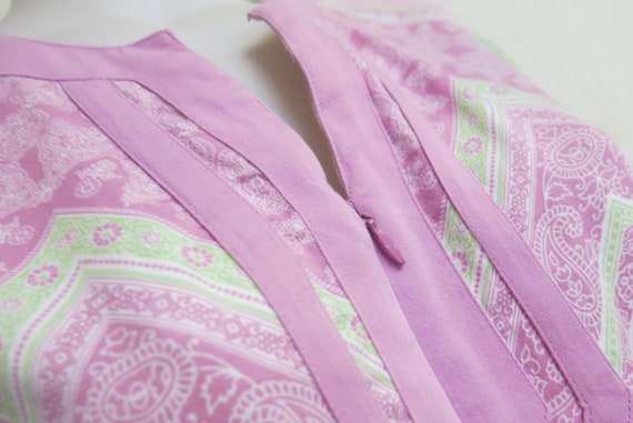 Cotton Kaftan House Dress: Paisley Boho Loungewear - image 4